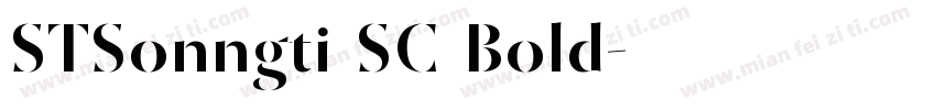 STSonngti SC Bold字体转换